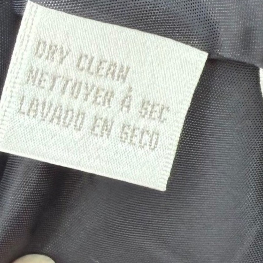 Jones New York Petite Wool Blazer Charcoal Gray Pinstripe Single Button 8P - Picture 5 of 9